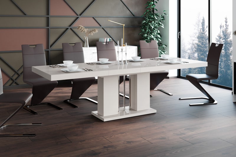 Maxima House - Nossa High Gloss Extendable Dining Table