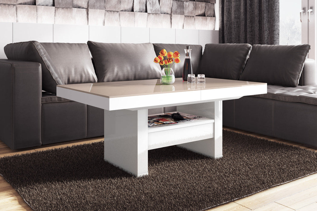 Lift Top Coffee Table AVERSA LUX with drawer