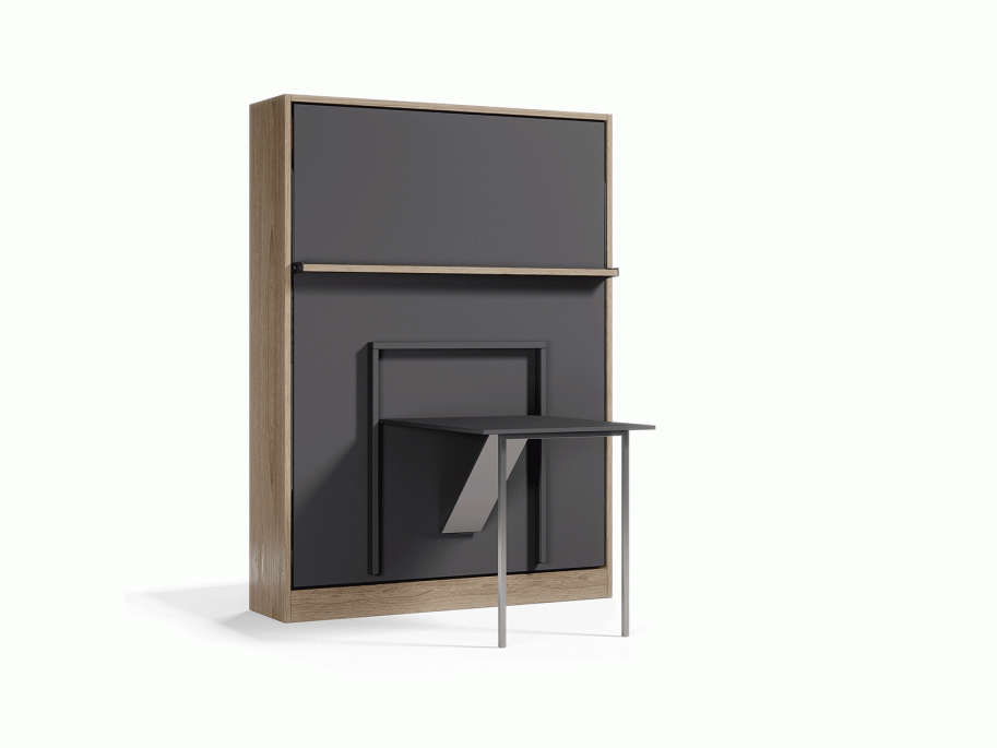 Multimo Queen Royal Murphy Bed With Folding Table