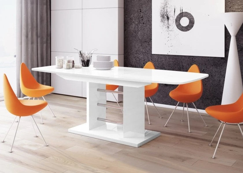 Maxima House - Linosa 3 High Gloss Extendable Dining Table