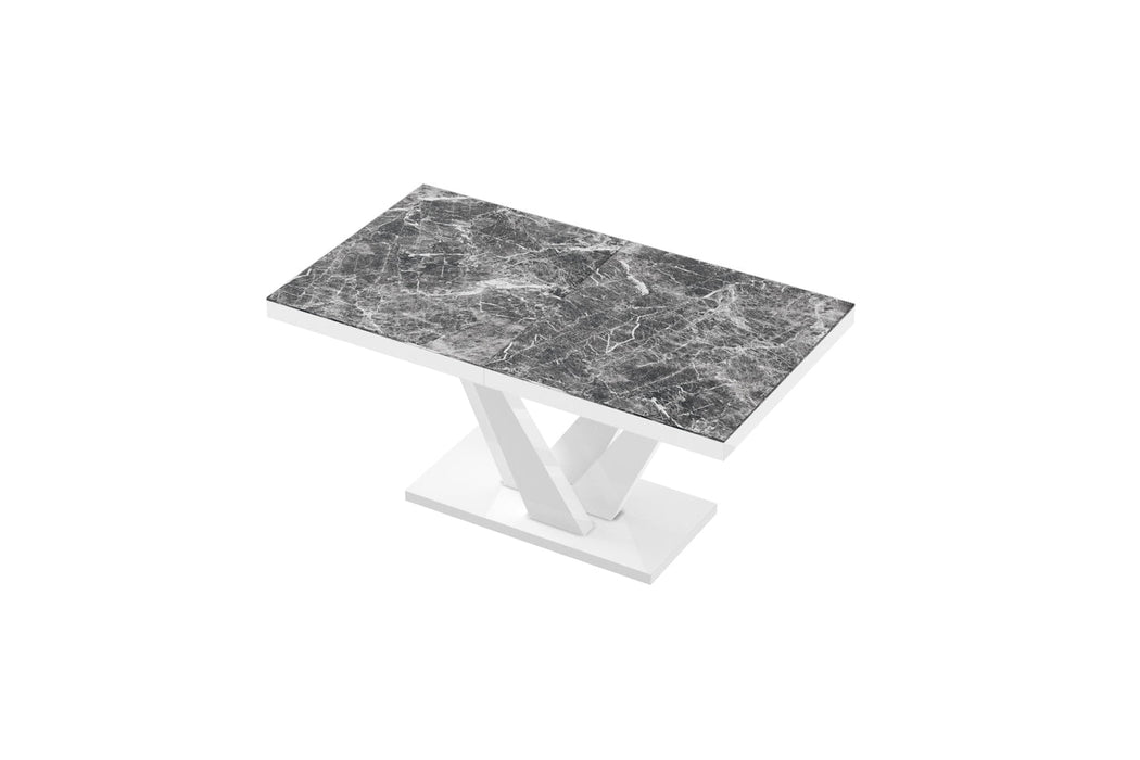 Maxima House Chara High Gloss Extendable Dining Table