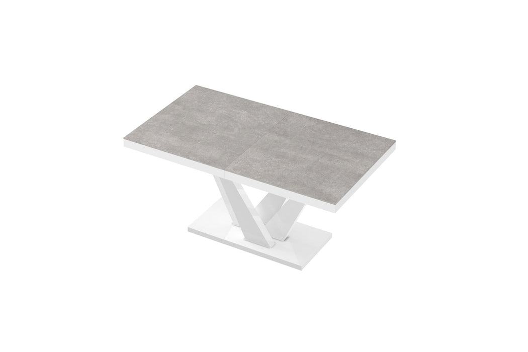 Maxima House Chara High Gloss Extendable Dining Table