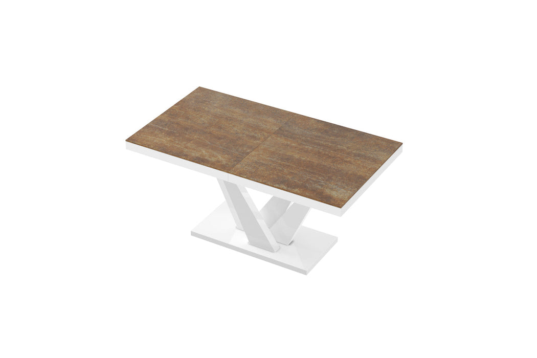 Maxima House Chara High Gloss Extendable Dining Table