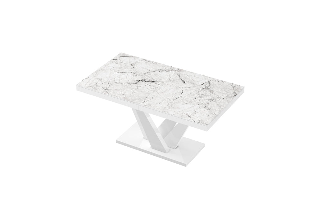 Maxima House Chara High Gloss Extendable Dining Table