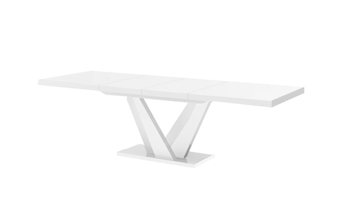 Maxima House Chara High Gloss Extendable Dining Table