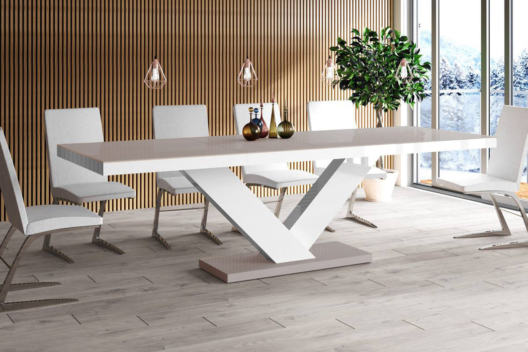 Maxima House - Victoria High Gloss Extendable Dining Table