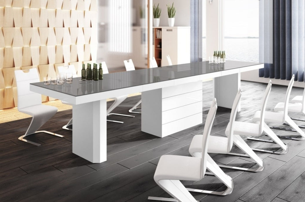 Maxima House - Kolos High Gloss Extendable Dining / Conference Room Table