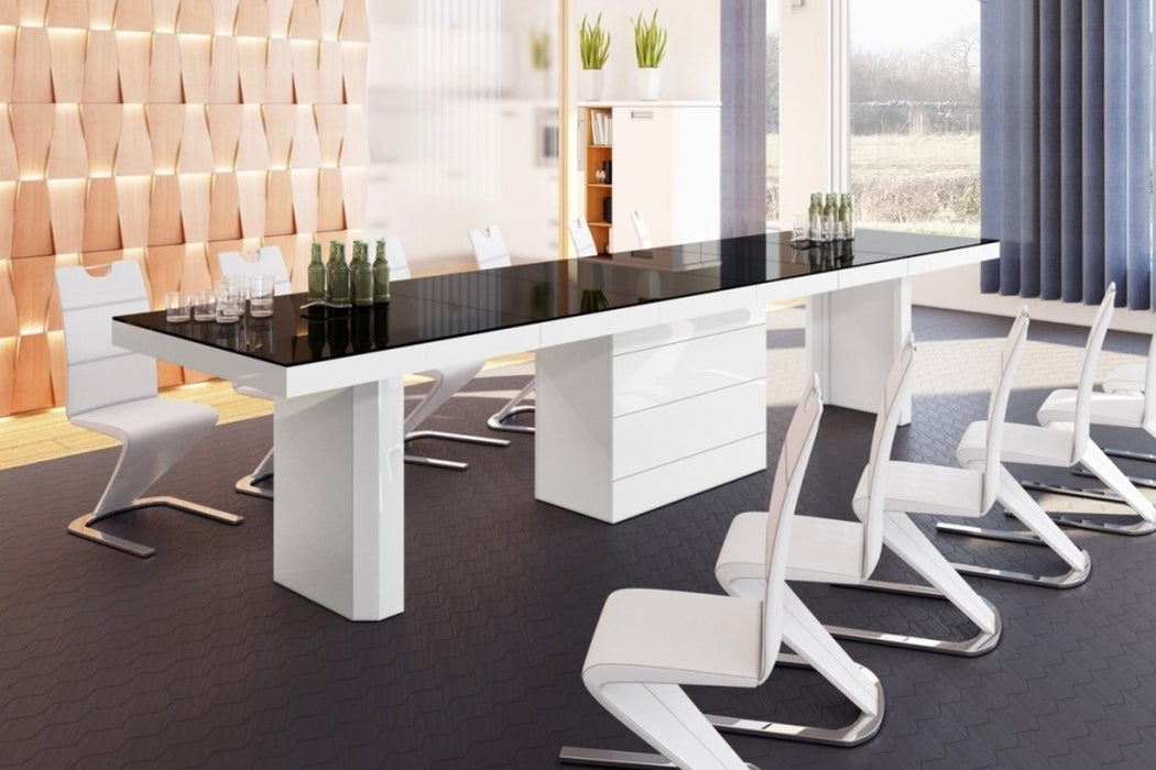 Maxima House - Kolos High Gloss Extendable Dining / Conference Room Table