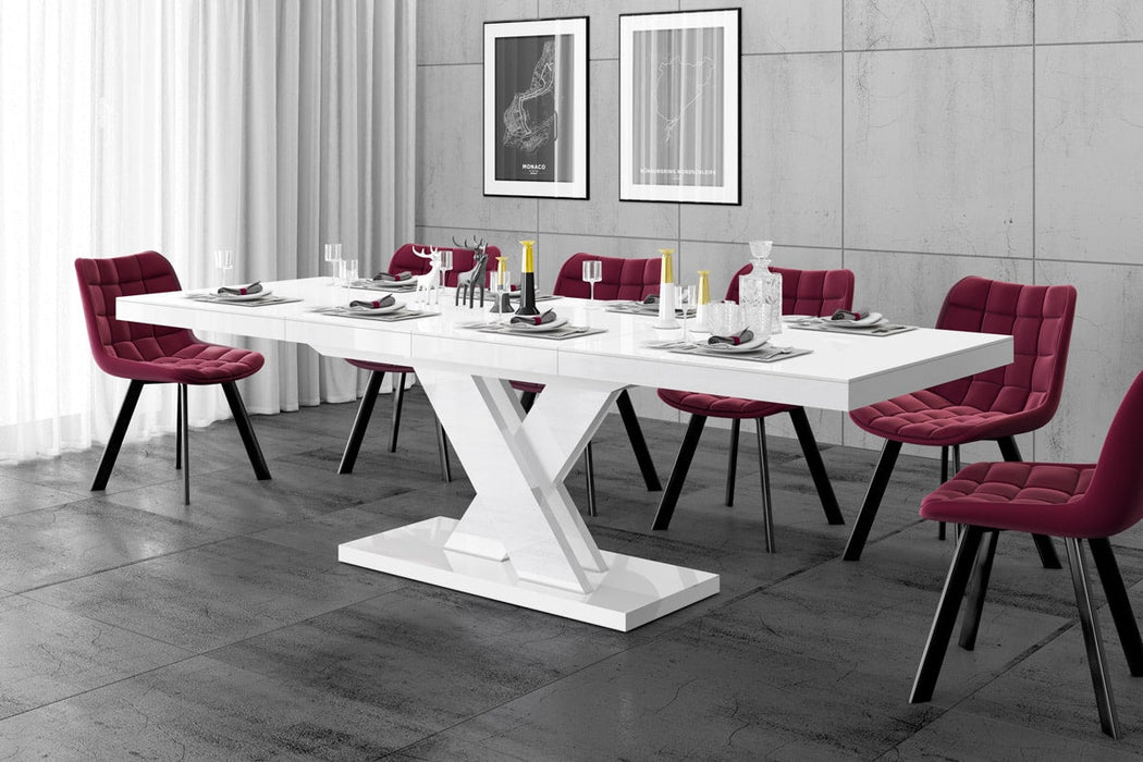 Maxima House - Xenna Lux High Gloss Extendable Dining Table