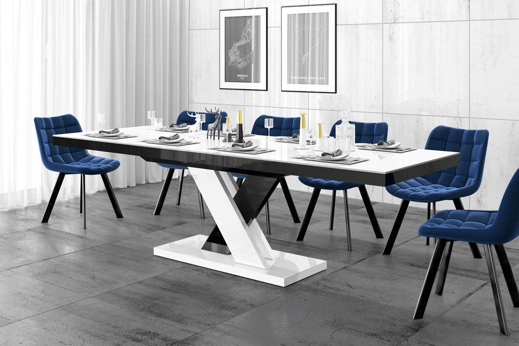Maxima House - Xenna Lux High Gloss Extendable Dining Table