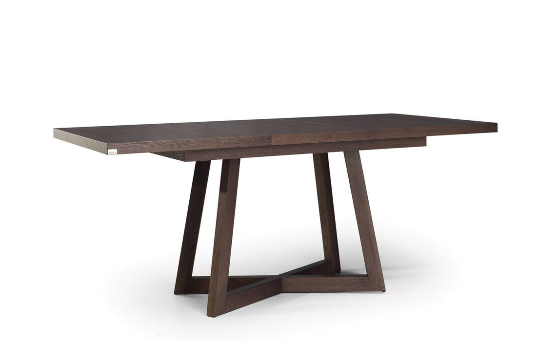 Maxima House - Brish Wood Top Extendable Dining Table