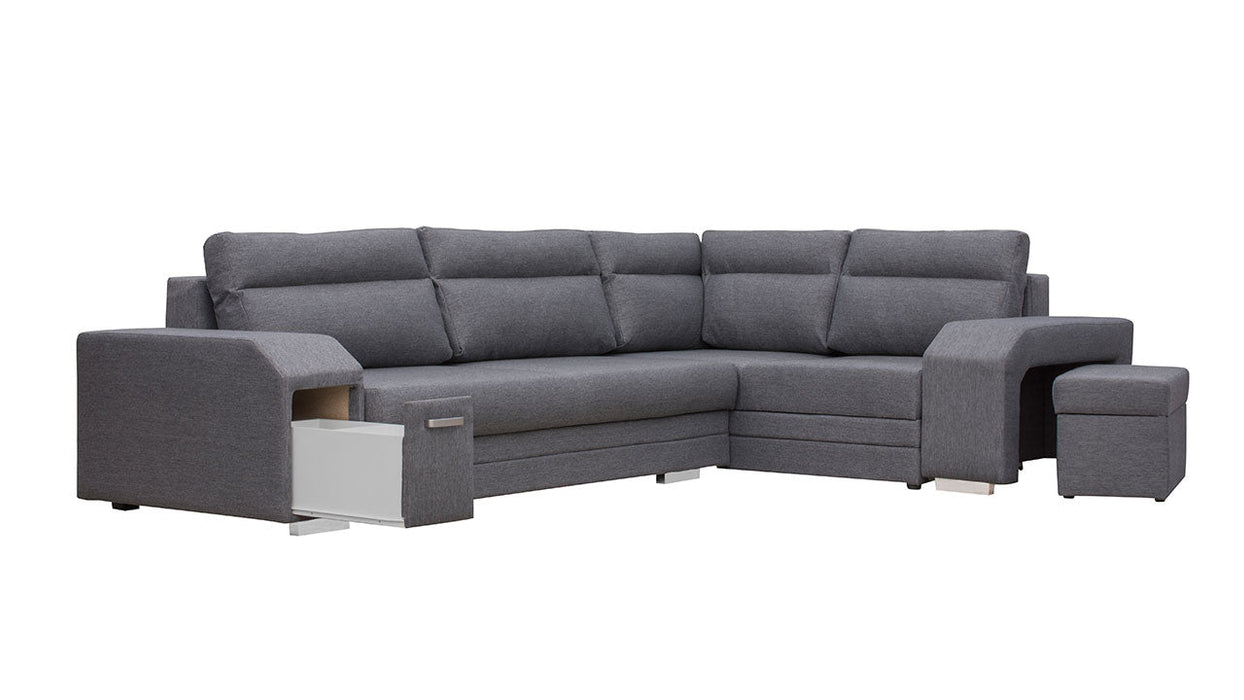 Maxima House - MAGNUS S Full XL Sectional Sleeper with Storage