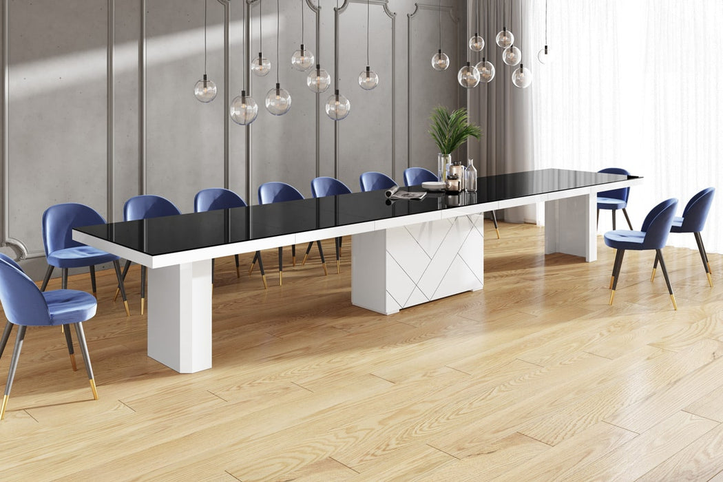 Maxima House - Losok High Gloss Extendable Dining Table