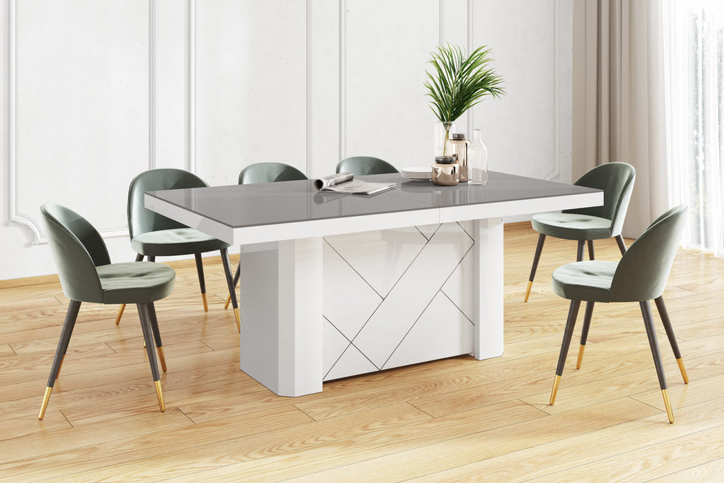 Maxima House - Losok High Gloss Extendable Dining Table