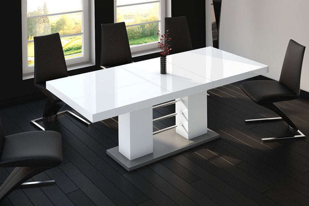 Maxima House - Linosa 2 High Gloss Extendable Dining Table