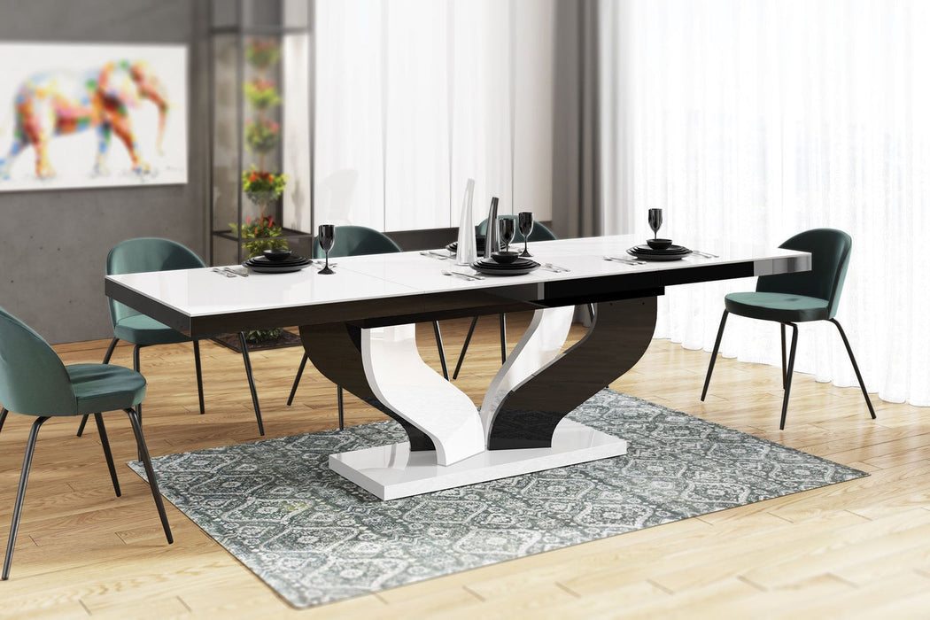 Maxima House - Viva High Gloss Extendable Dining Table