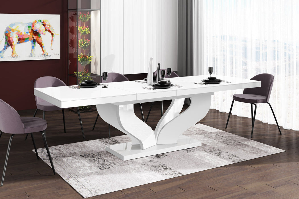 Maxima House - Viva High Gloss Extendable Dining Table