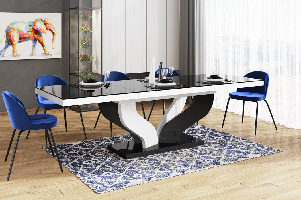 Maxima House - Viva High Gloss Extendable Dining Table
